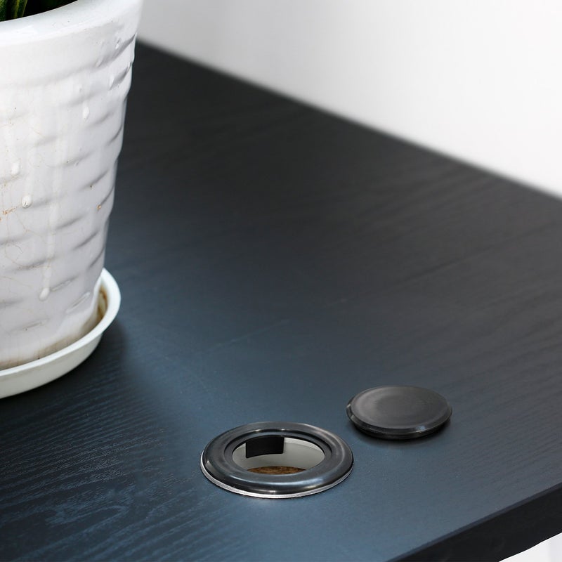 Bememo 2 Inch Patio Table Umbrella Hole Ring and Cap Set, Standard Size Umbrella Thicker Hole Ring Plug and Cap Set (Black) - Image 4